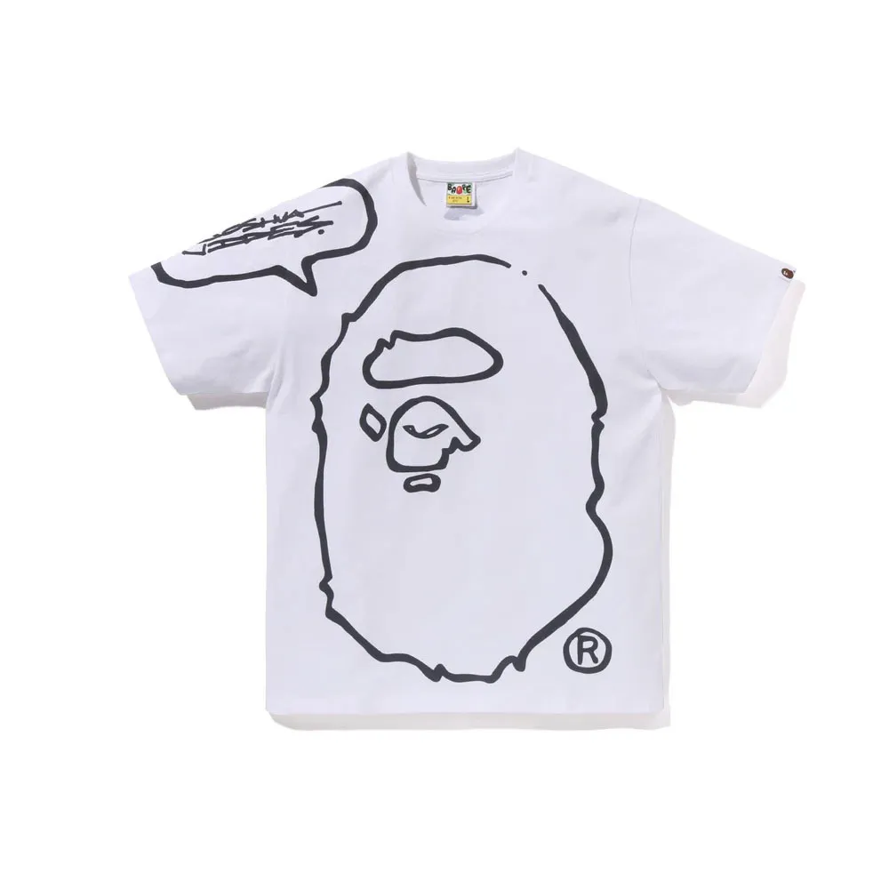 A BATHING APE  |Unisex Street Style Collaboration Logo T-Shirts