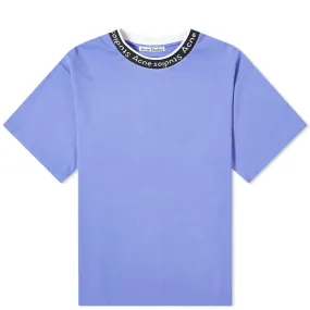 Acne Studios Extorr Logo Rib T-ShirtDusty Purple