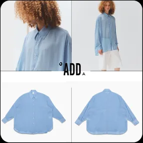 ADD SEOUL  |Unisex Street Style Plain Shirts