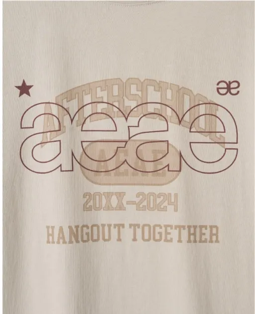 AEAE  |Unisex Street Style Cotton Short Sleeves Logo T-Shirts