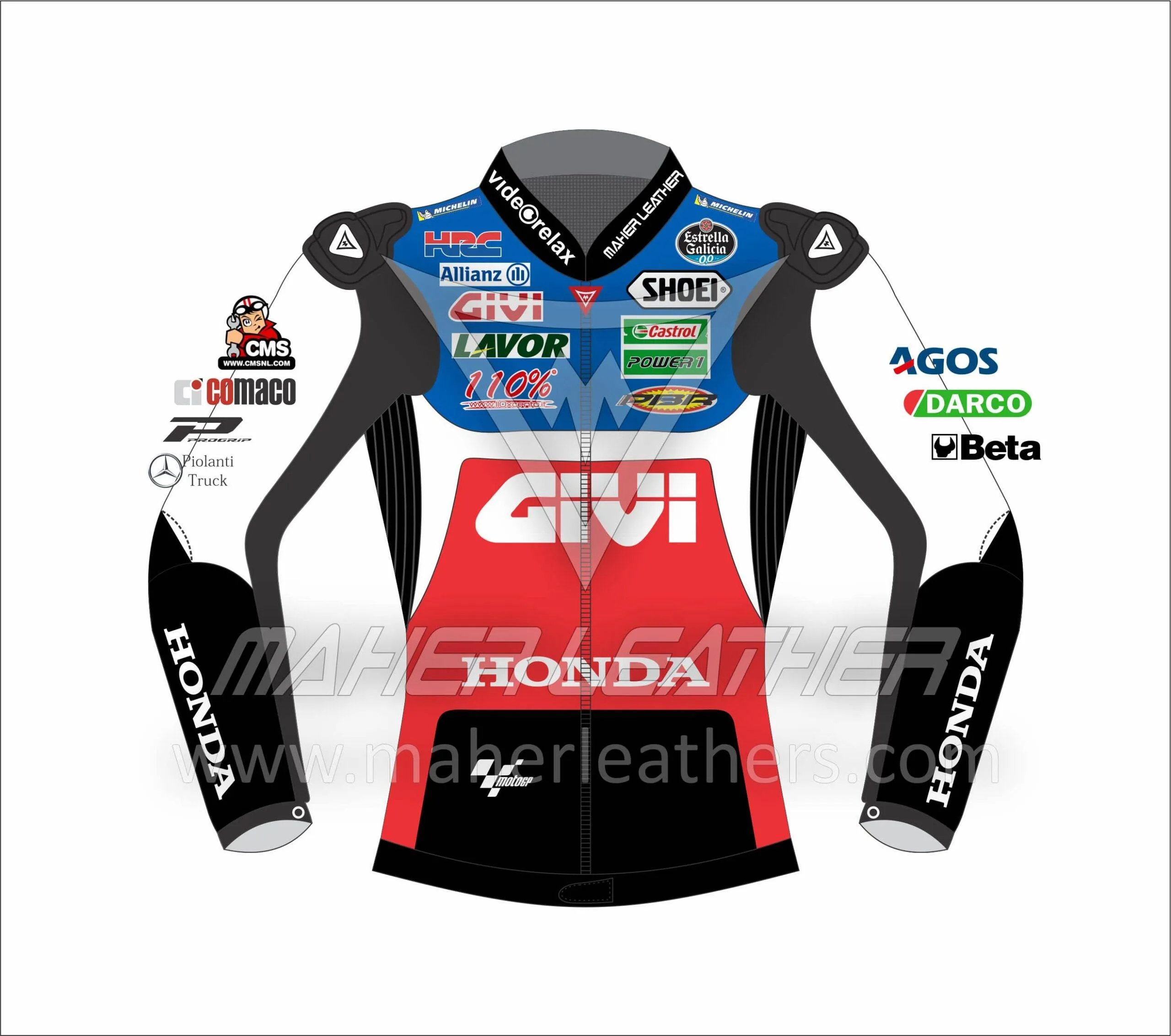 Alex Marquez Honda Givi Racing Motorcycle jacket 2022