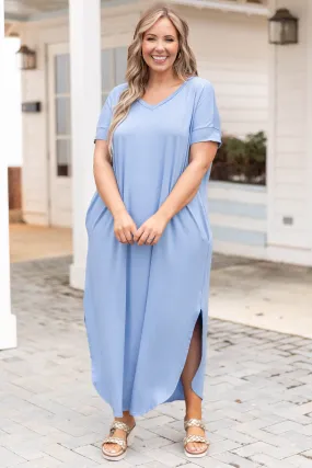 All Summer Long Maxi Dress, Spring Blue