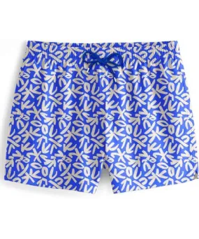 Aloha from Deer Men's Blue / White Blue Geometric Swimming Shorts