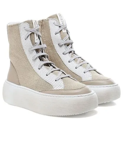 Andia Fora Beige Eilon C High Top Trainers | Jules B