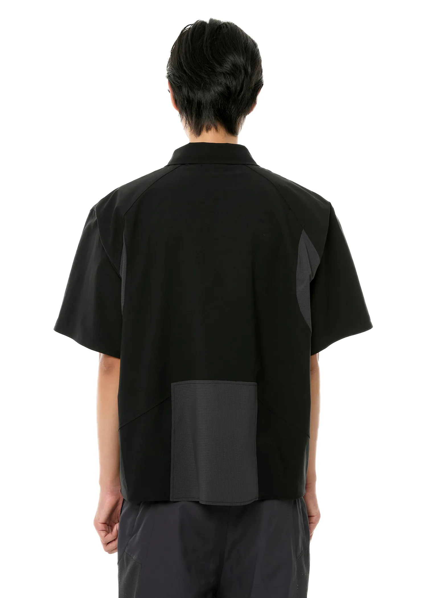 ANOTHERYOUTH  |●ANOTHERYOUTH● 002-23 panel half shirts - black