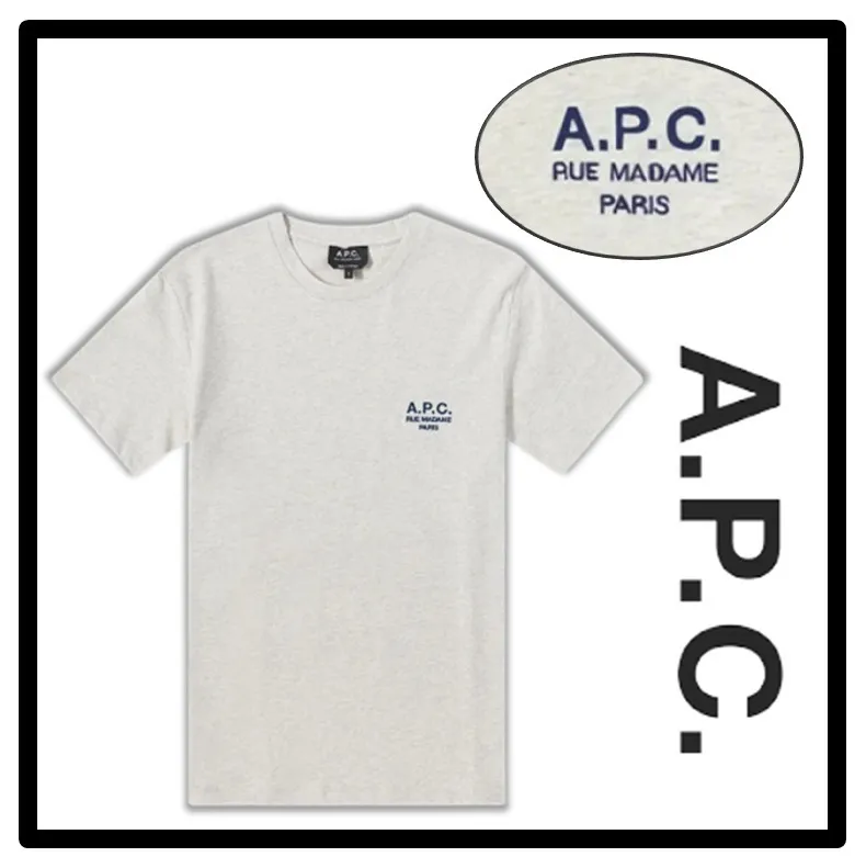 A.P.C.  |Unisex Street Style Logo Designers T-Shirts