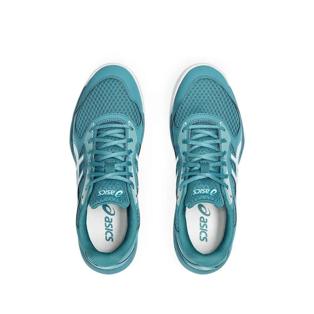 ASICS Men's Upcourt 5 Badminton Shoe (Blue Teal/White)