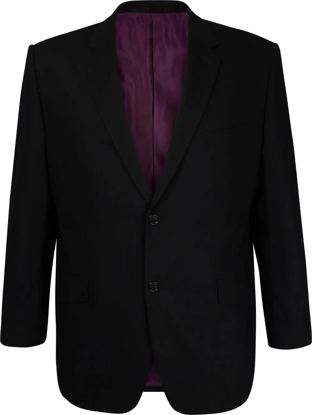 Basic Formal Suit Jacket - Black Stripe