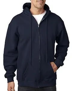 Bayside Adult Hooded Full-Zip Fleece BA900 Navy