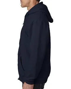 Bayside Adult Hooded Full-Zip Fleece BA900 Navy