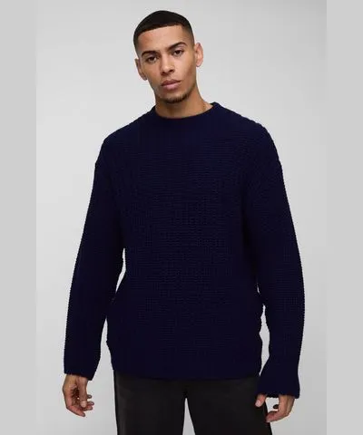 boohoo Mens Oversized Chunky Knitted Sweater