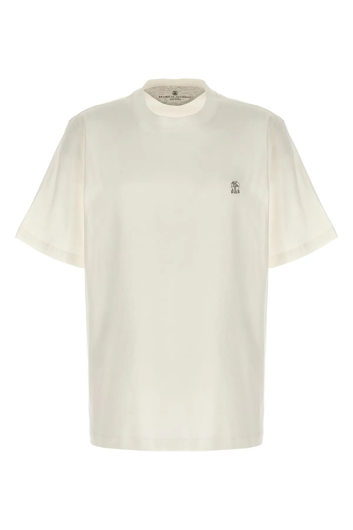 BRUNELLO CUCINELLI  |Cotton Short Sleeves Logo T-Shirts