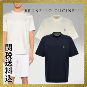 BRUNELLO CUCINELLI  |Cotton Short Sleeves Logo T-Shirts