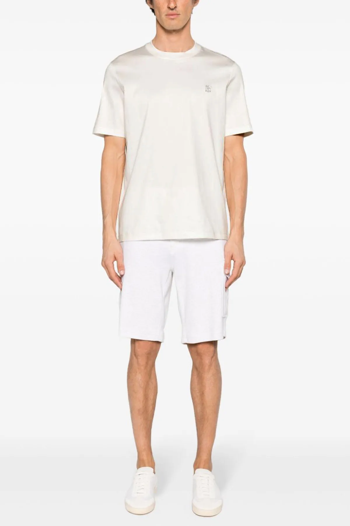 BRUNELLO CUCINELLI  |Cotton Short Sleeves Logo T-Shirts