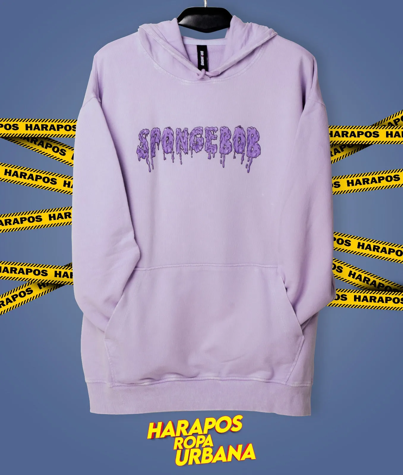 Canguro Dr. Mono oversize bob esponja morado