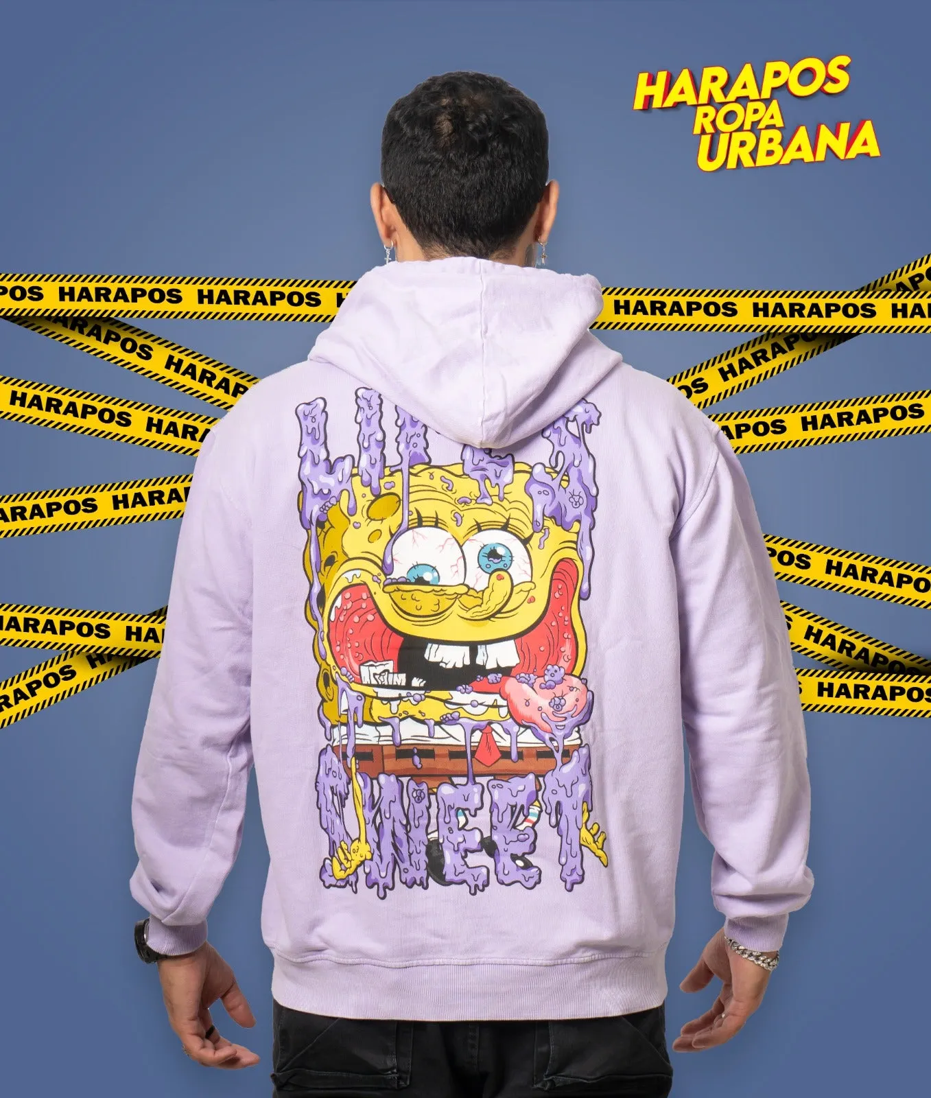 Canguro Dr. Mono oversize bob esponja morado