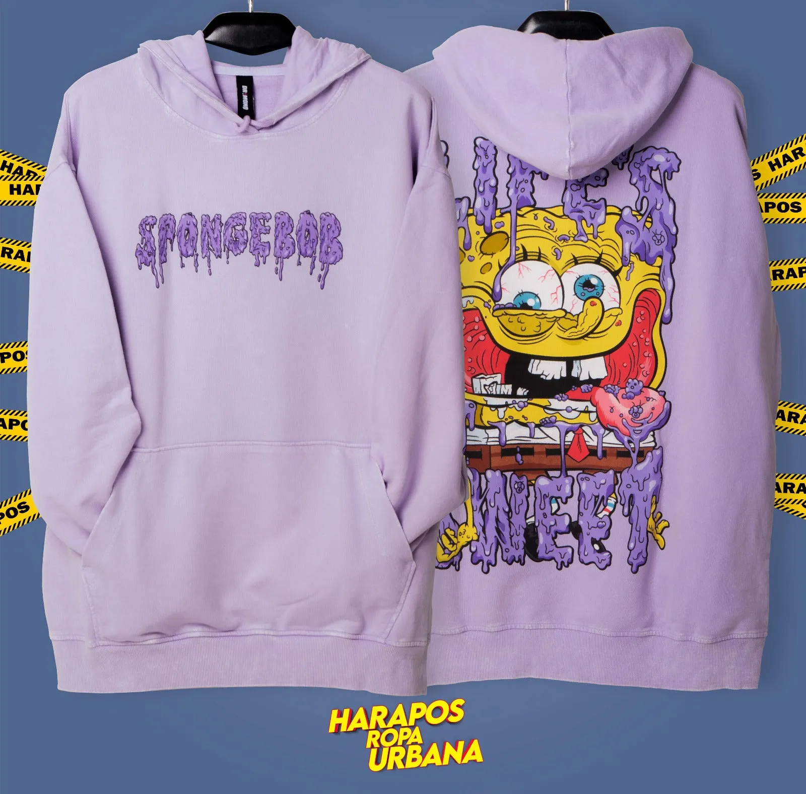 Canguro Dr. Mono oversize bob esponja morado