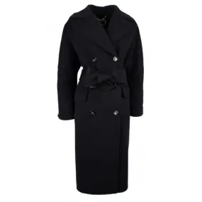 CAPPOTTO DOPPIOPETTO OVERSIZE, NERO