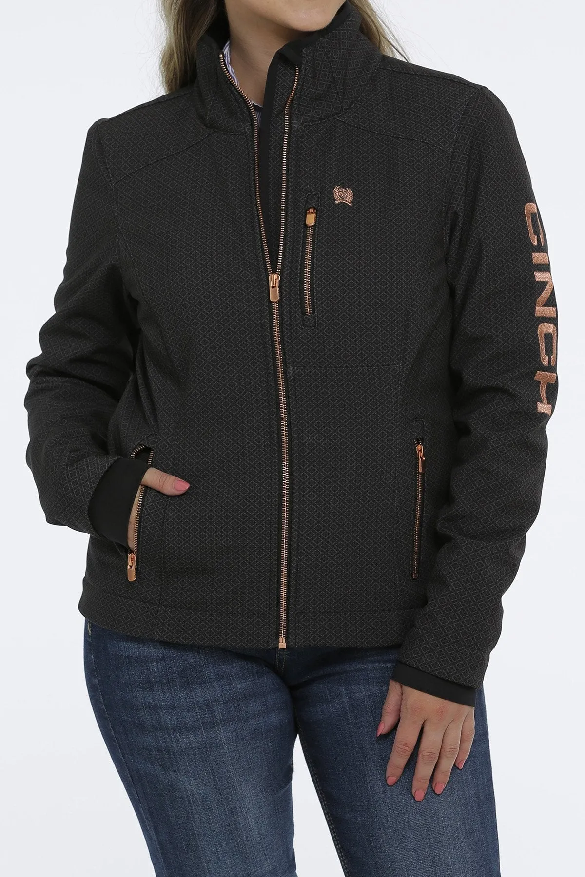 Cinch Ladies Bonded Jacket - Black - MAJ9856001