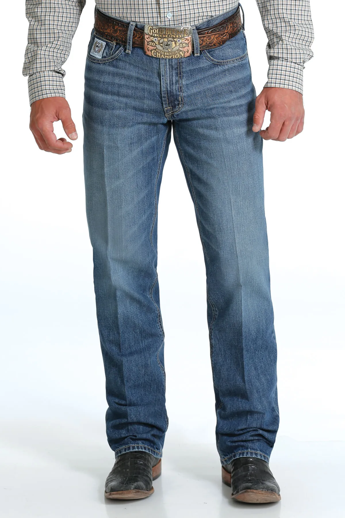 Cinch Mens White Label Medium Stone Jeans