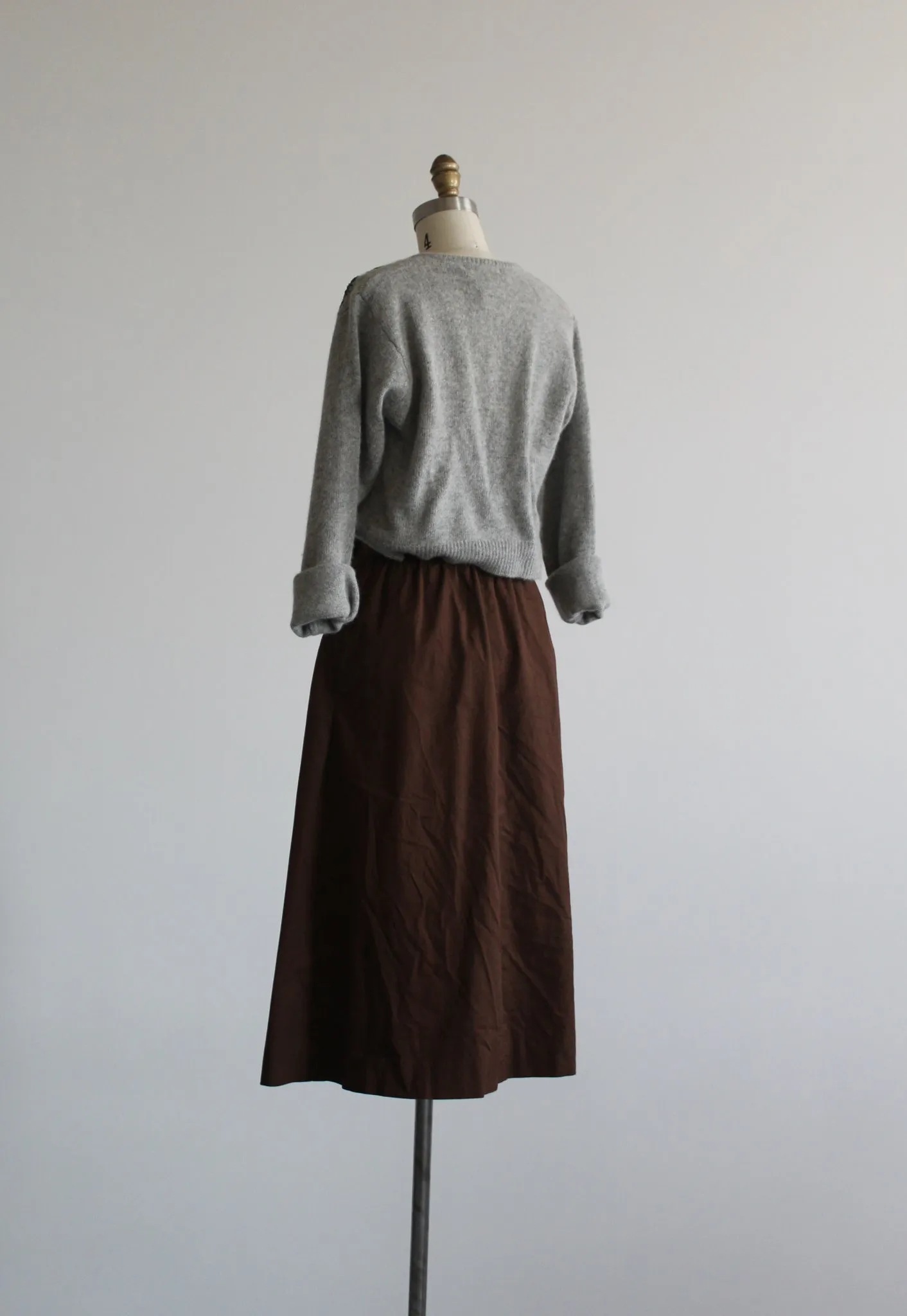 cropped angora cardigan