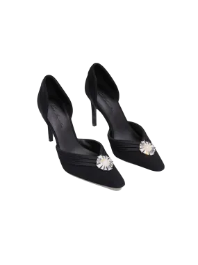 Diana Diamond Heels (Black) (Final Sale)