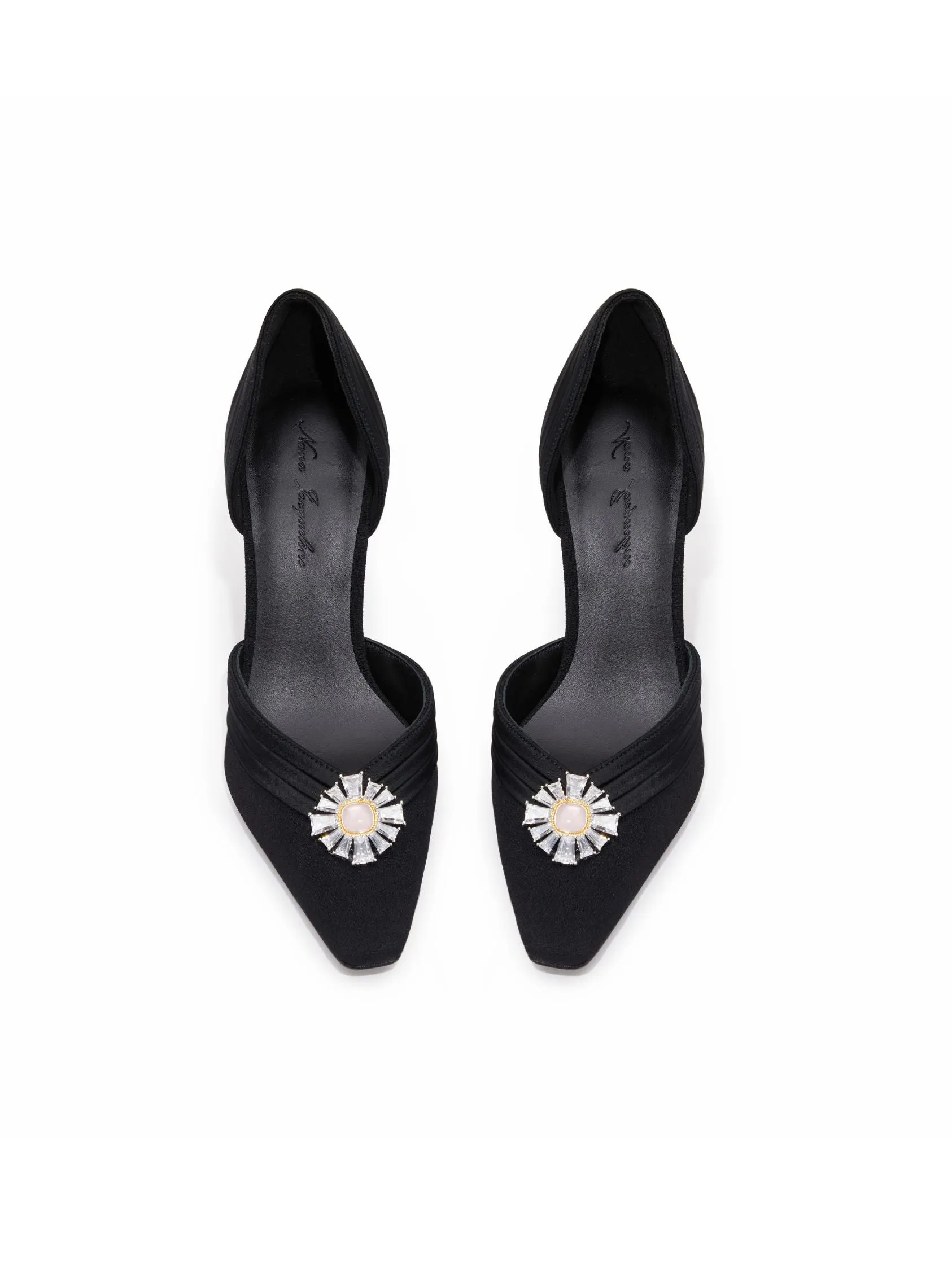 Diana Diamond Heels (Black) (Final Sale)