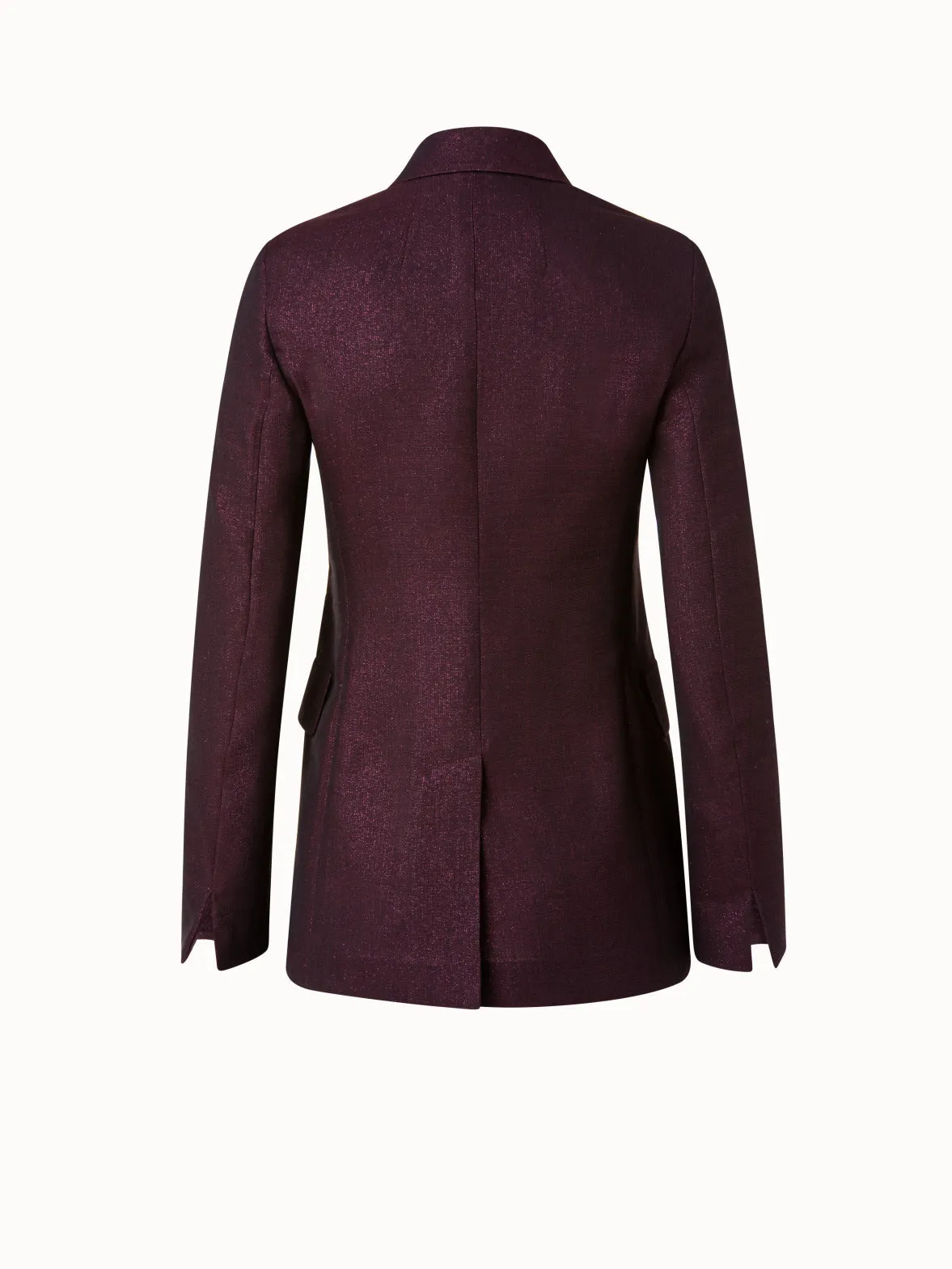 Double Breasted Jacket in Wool Lurex