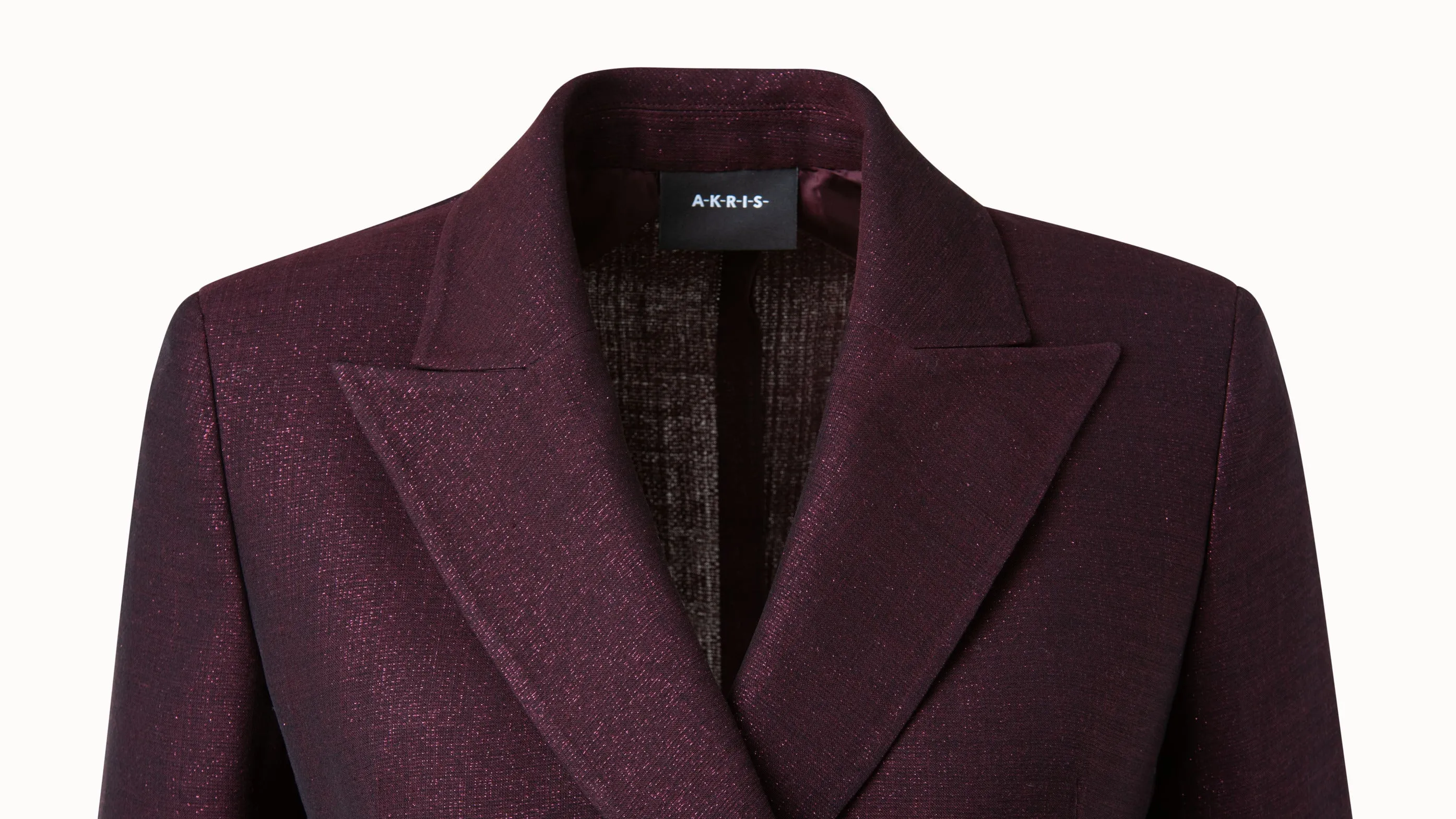 Double Breasted Jacket in Wool Lurex