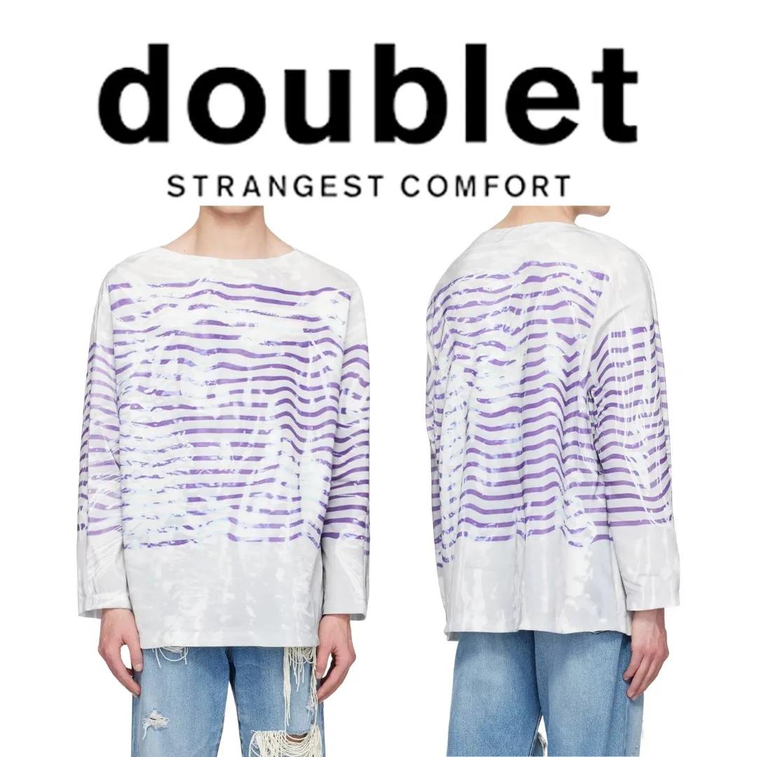 doublet  |Stripes Nylon Shirts