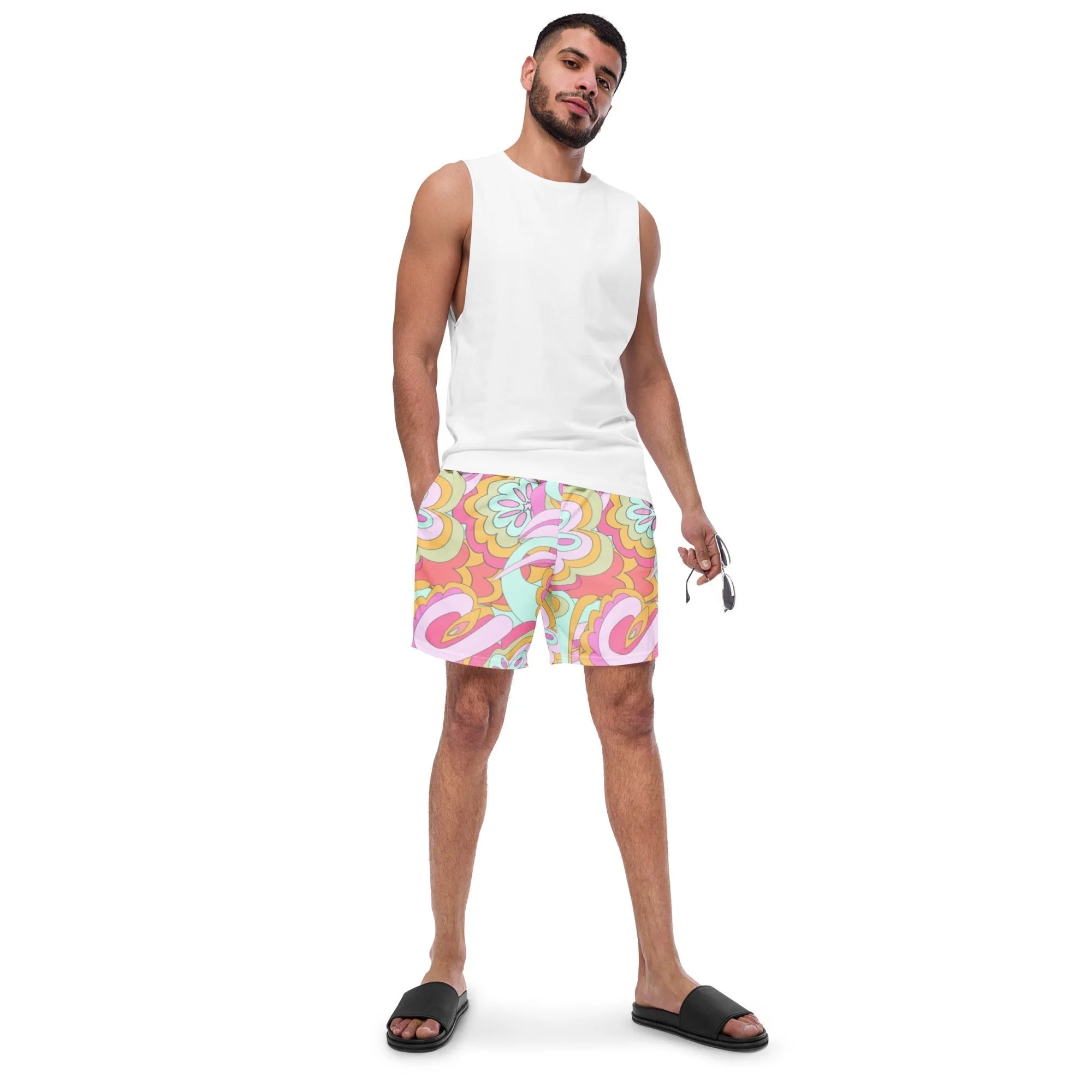 ECO MEN'S SWIM SHORTS |PINK DELICA