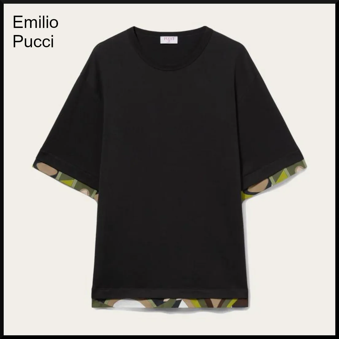 Emilio Pucci  |Silk Short Sleeves T-Shirts