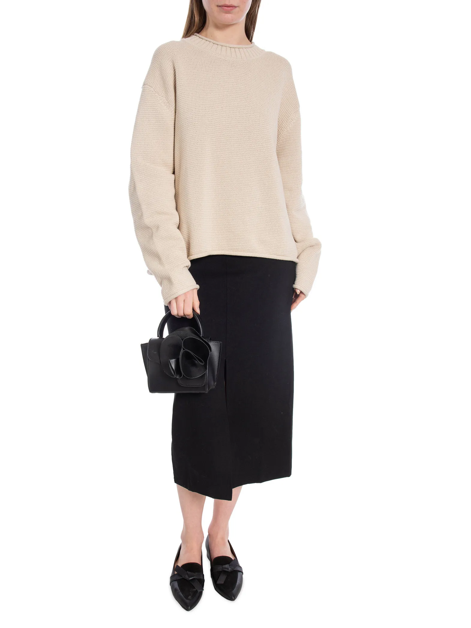 FILIPPA K SWEATER ROLLED HEM LIGHT