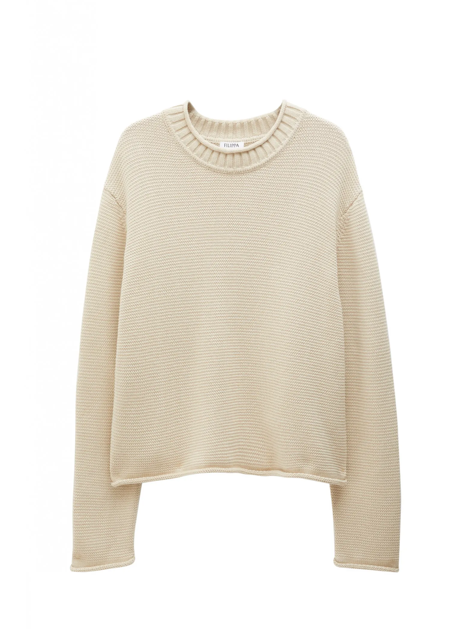 FILIPPA K SWEATER ROLLED HEM LIGHT