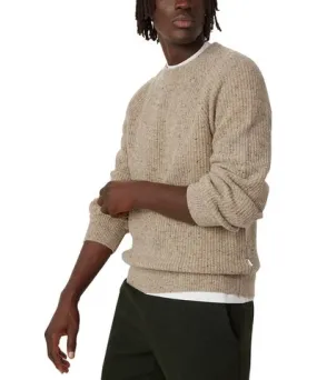 Frank And Oak Men's Relaxed-Fit Ribbed-Knit Donegal Sweater