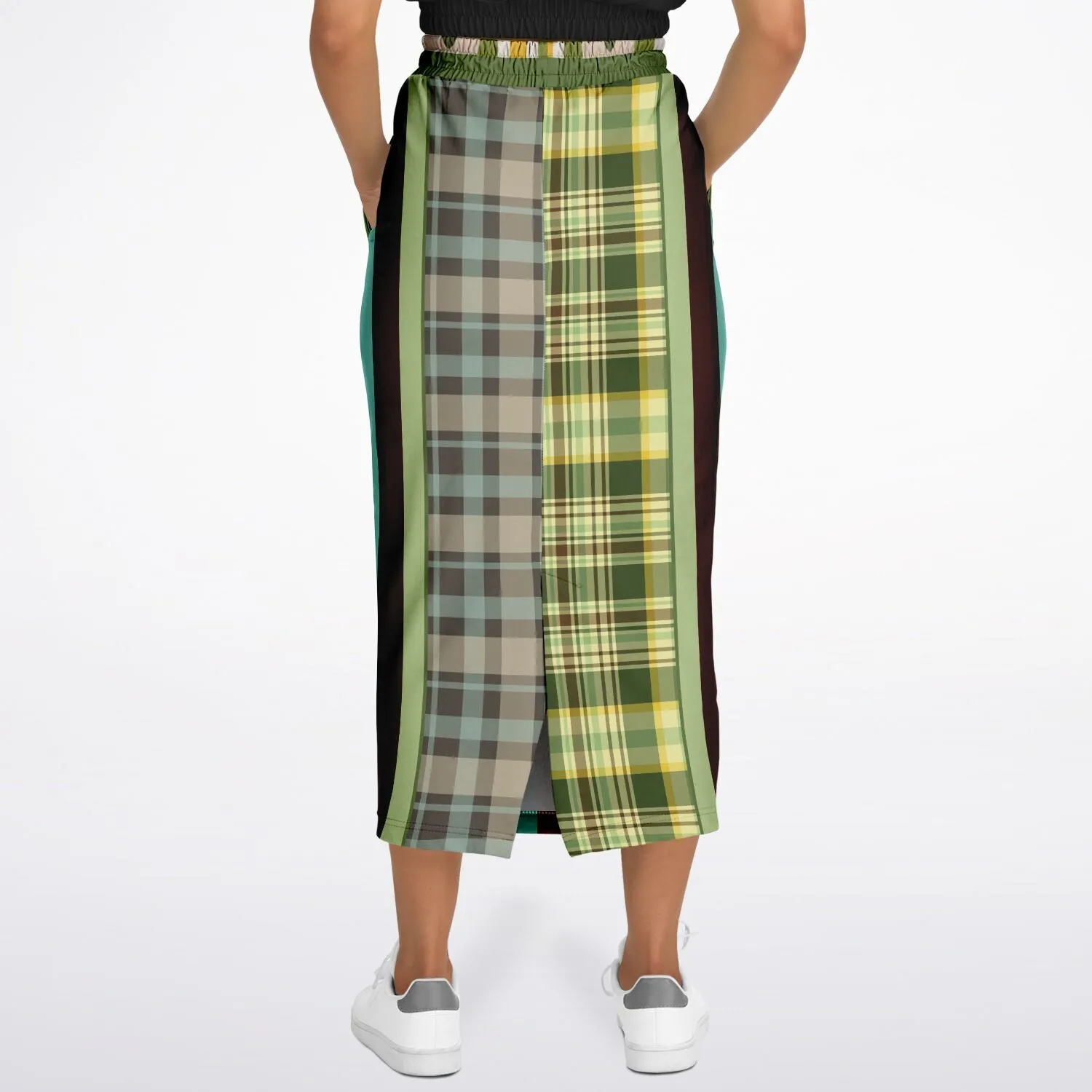 Green Caravan Eco-Poly Long Pocket Skirt