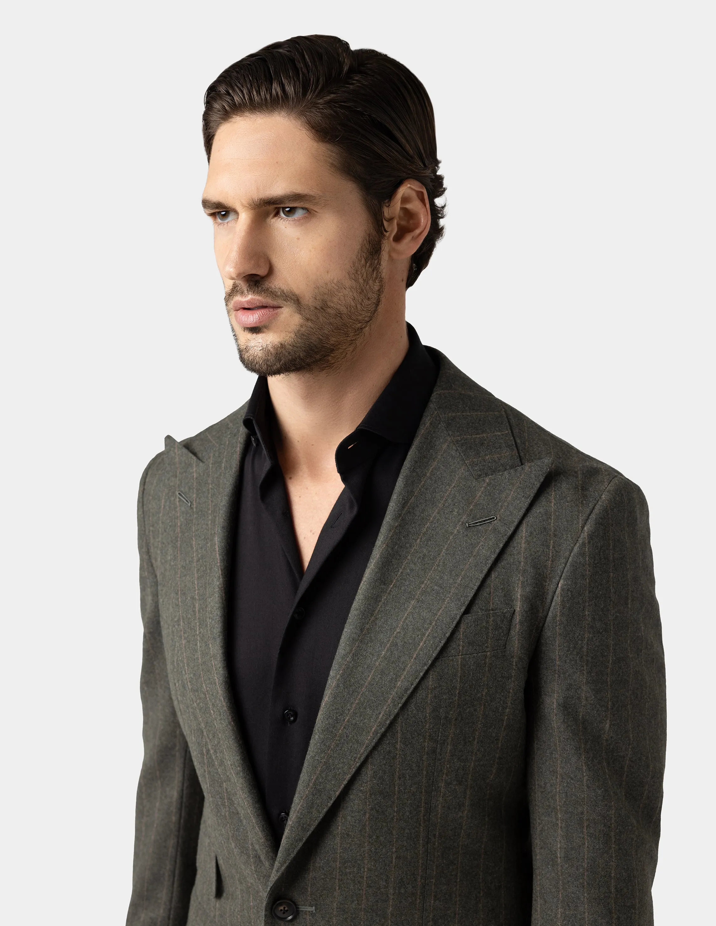 Green Olive Single Breasted Jacket