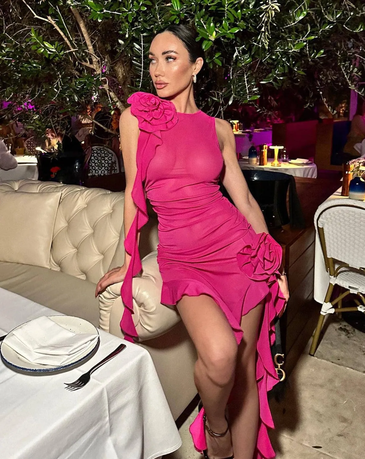 Haia Pink Midi Dress