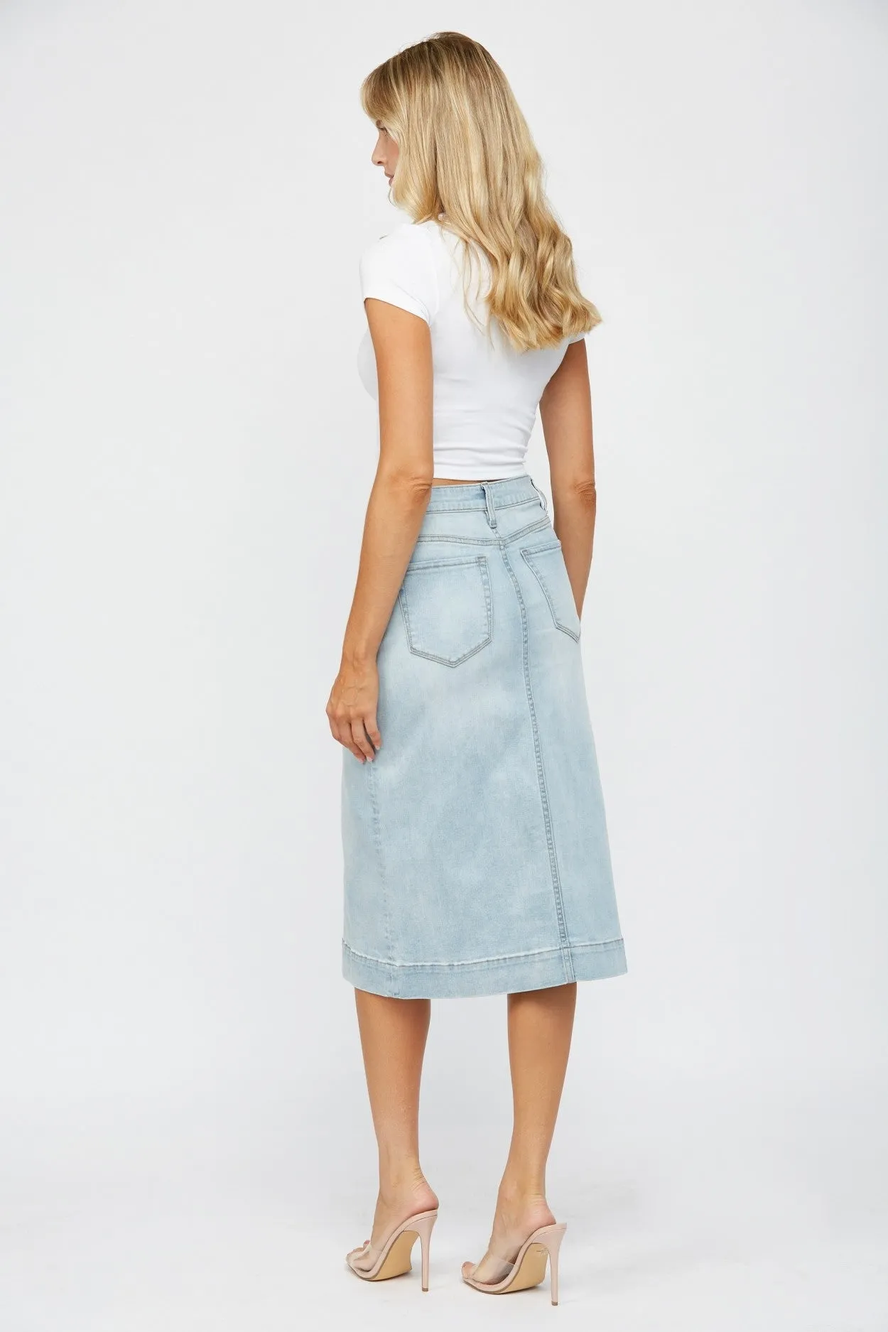 High Rise A-Line Skirt