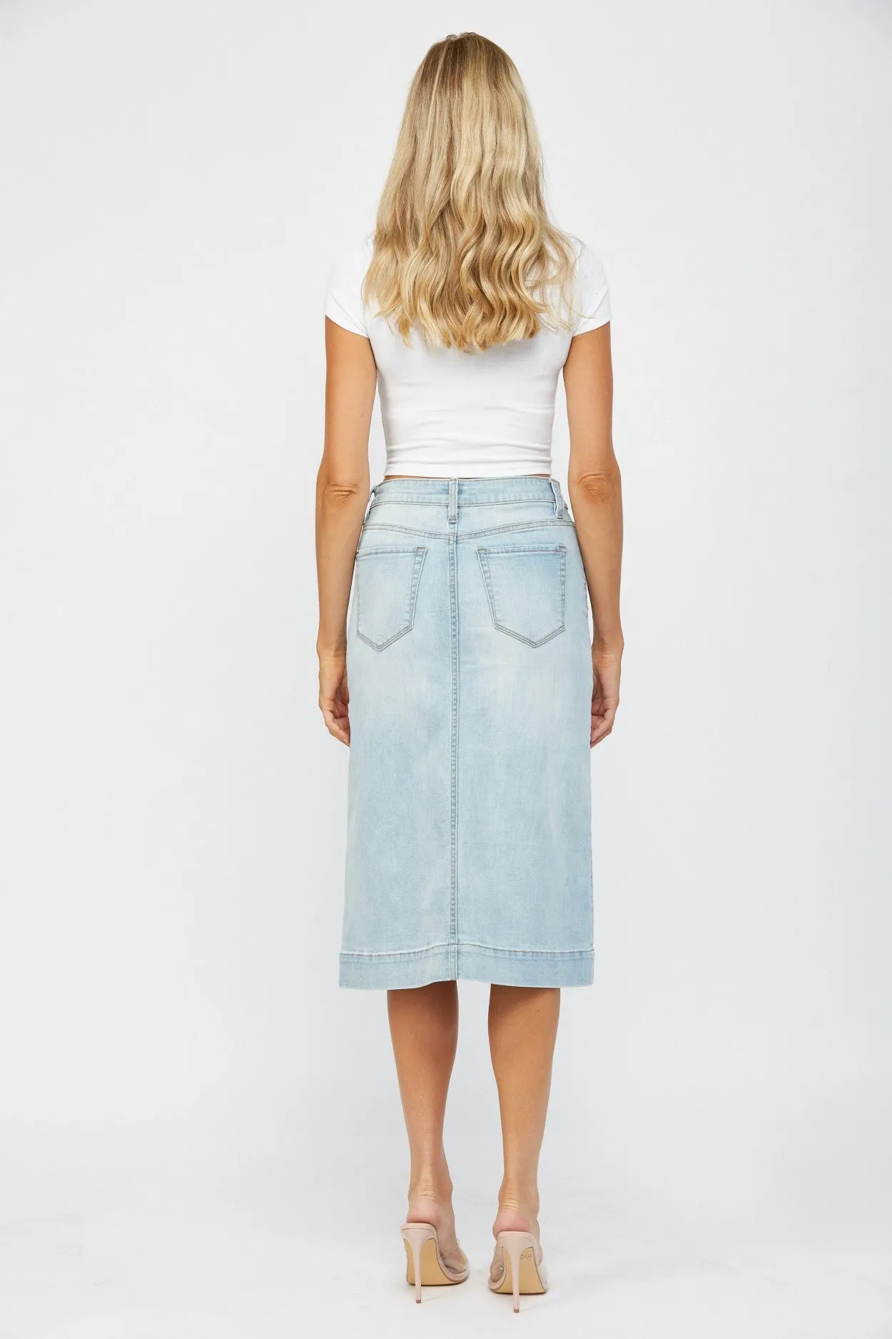 High Rise A-Line Skirt