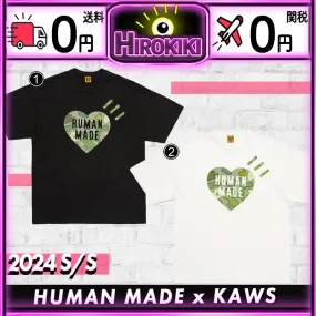 HUMAN MADE  |Unisex Street Style Collaboration Logo T-Shirts