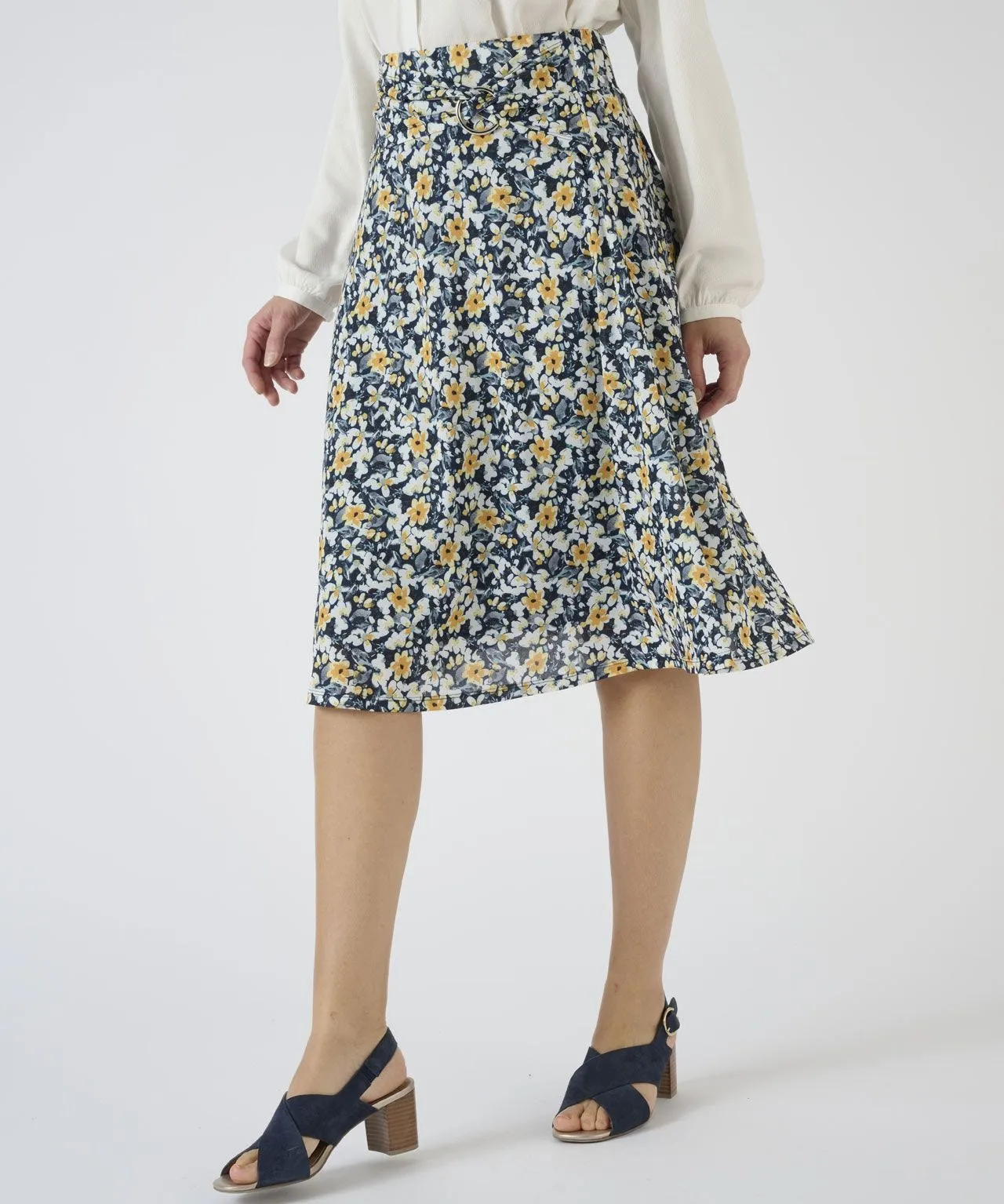 Jersey Floral Skirt