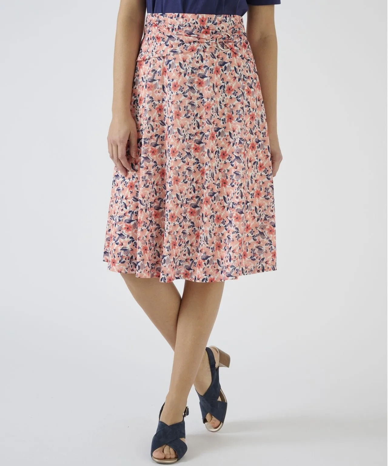 Jersey Floral Skirt