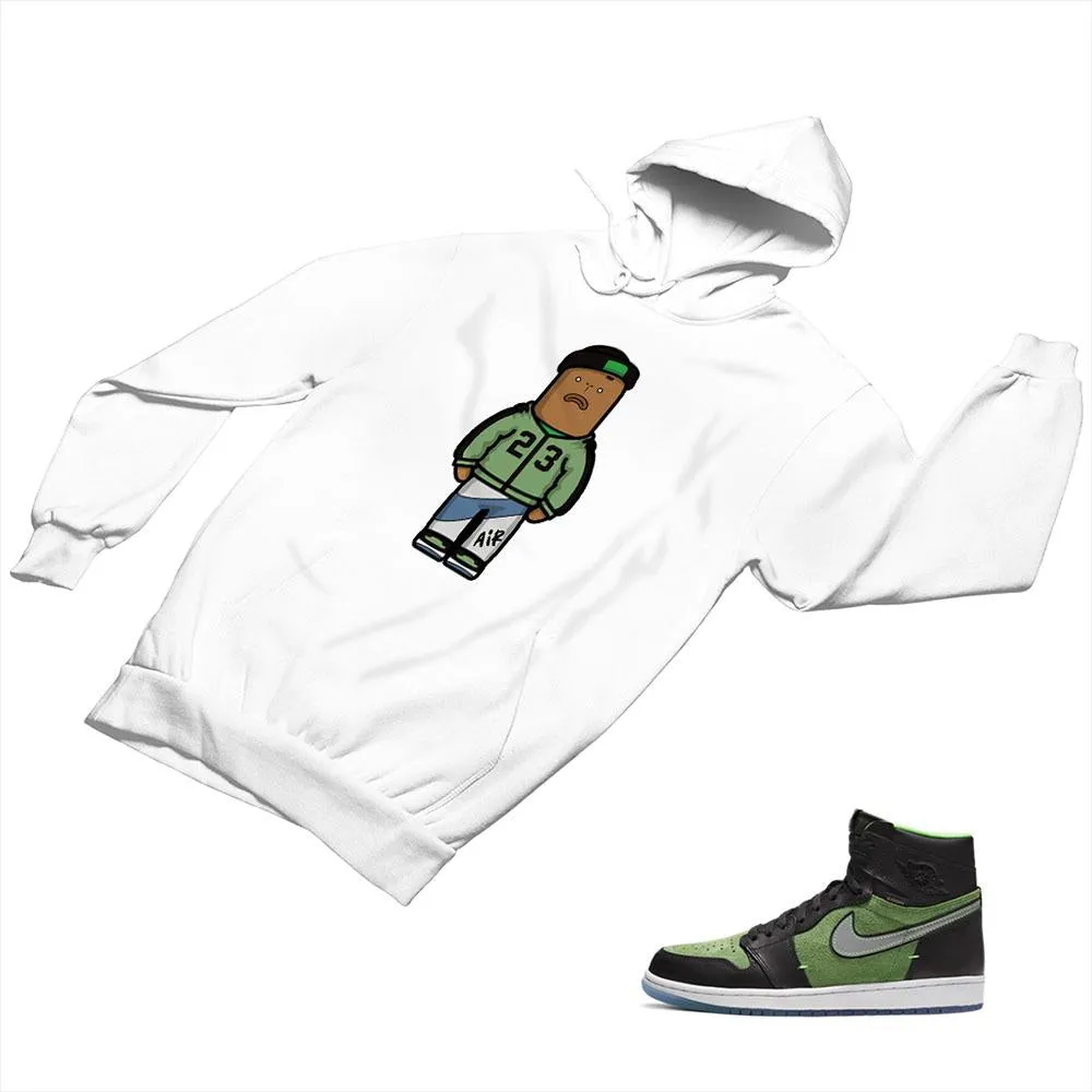 Jordan 1 Black Green Matching Custom Designed Hoodies JD 1-70-7