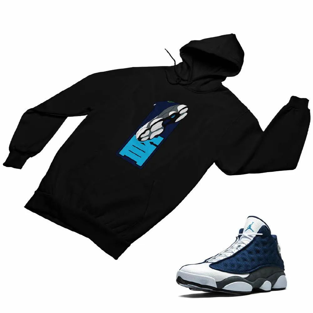 Jordan 13 flint grey Matching Custom Designed Hoodies JD 13-18-1