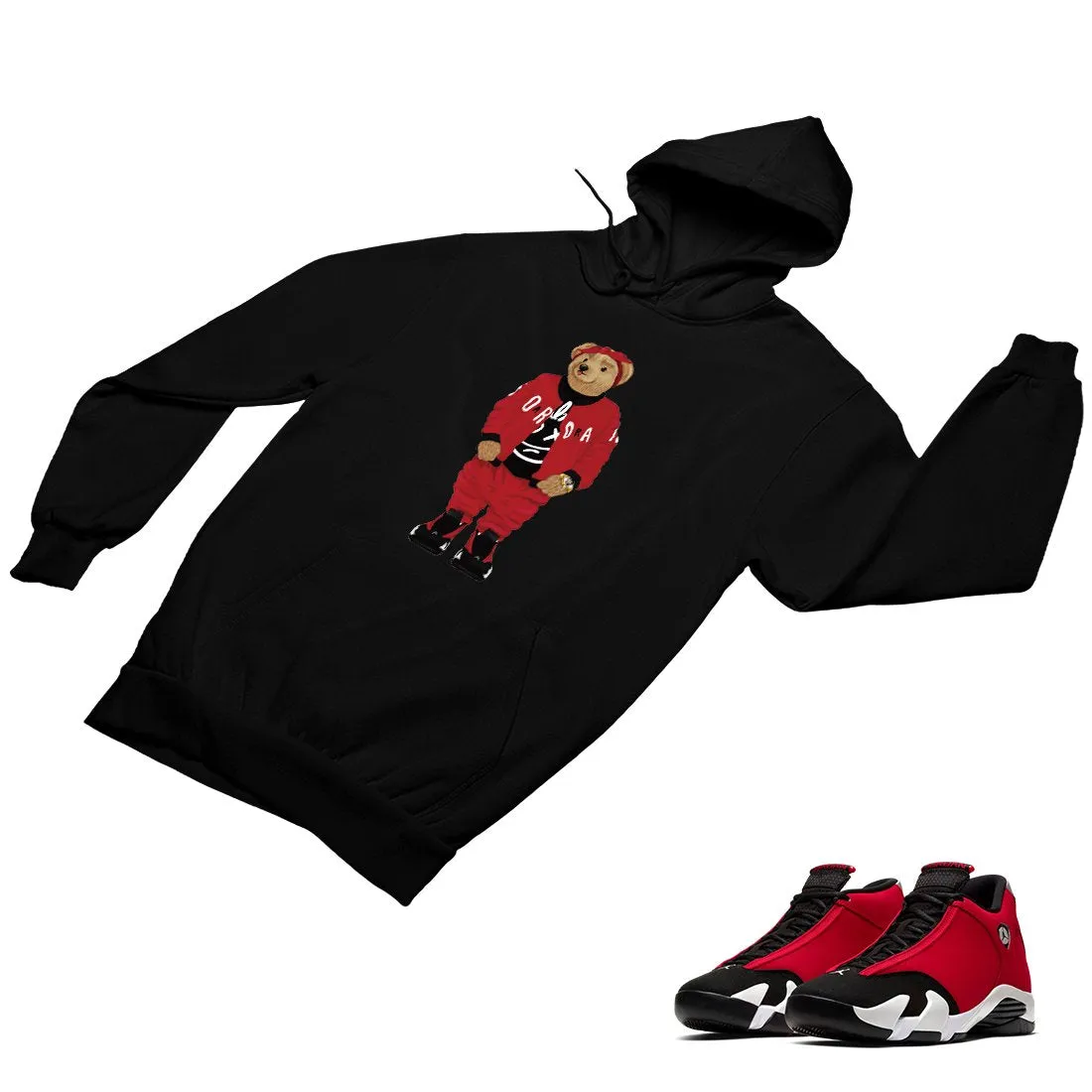 Jordan 14 Retro Gym Red Matching Custom Designed Hoodies JD 14-7-16