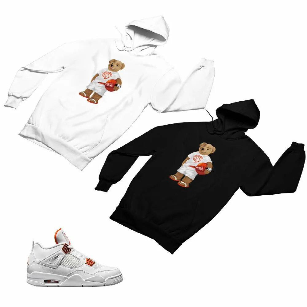 Jordan 4 Orange Matching Custom Designed Hoodies JD 4-23-13