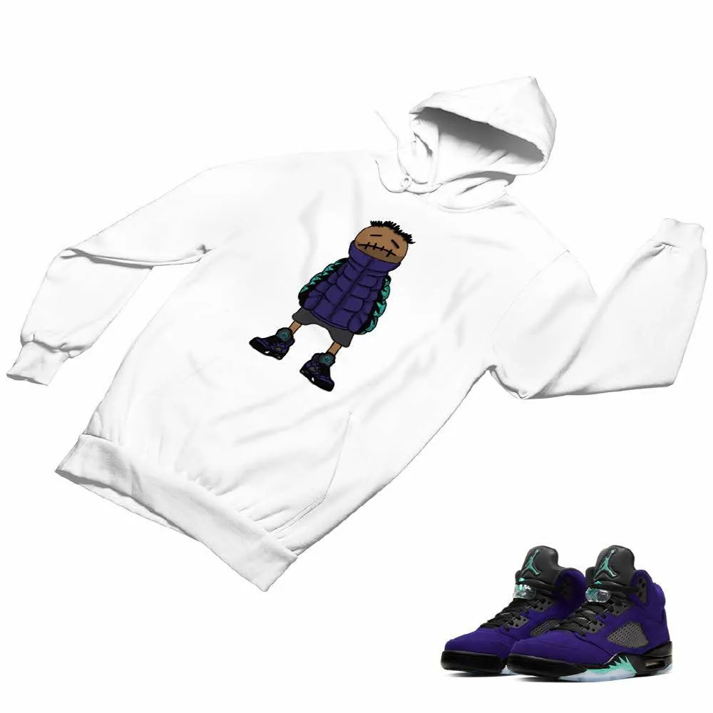 Jordan 5 Alternate Grape Matching Custom Designed Hoodies JD 5-2-8-5