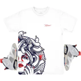 Jordan 6 Tinker Medusa Half Face Shirt