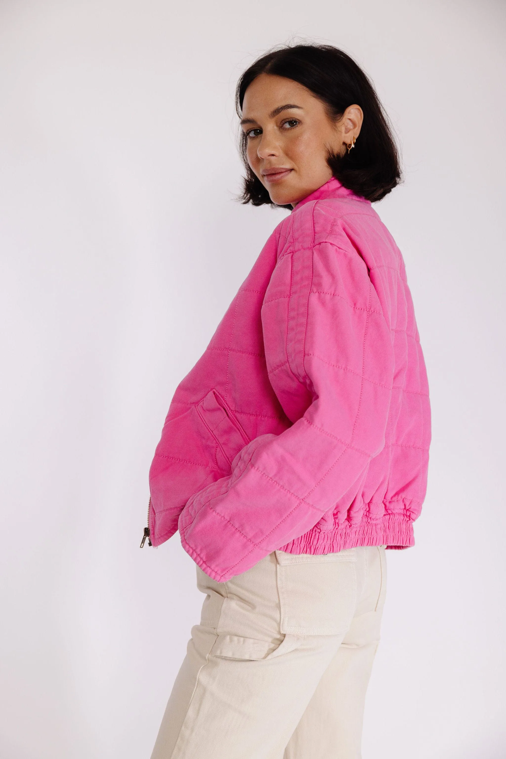 Josie Jacket in Bright Pink